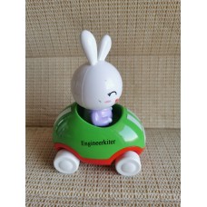 Engineerkiter Adventures Little Buggy Vehicle Preschool Toy for Ages 3 and Up (Rabbit in Helicopter)