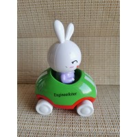 Engineerkiter Adventures Little Buggy Vehicle Preschool Toy for Ages 3 and Up (Rabbit in Helicopter)